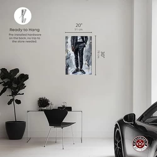 NotoriArt Man Of Style Gallery Wrapped Canvas Wall Art 20" x 30" | Modern Fashion Motif thumbnail 5