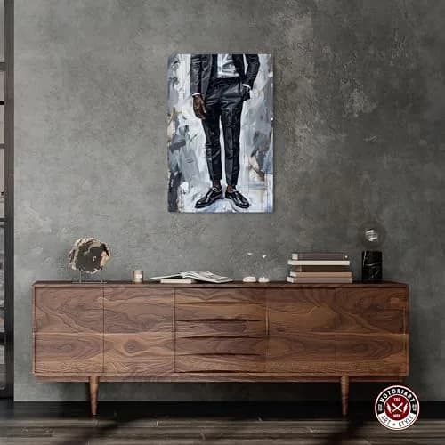 NotoriArt Man Of Style Gallery Wrapped Canvas Wall Art 20" x 30" | Modern Fashion Motif thumbnail 3