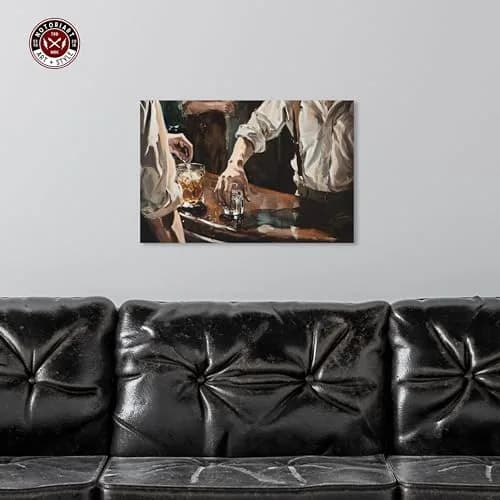 NotoriArt Together For Drinks Gallery Wrapped Canvas Art 16" x 24" | Contemporary Food & Beverages Wall Decor thumbnail 2