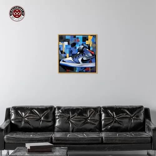 NotoriArt Gold Frame Wall Art 25.5" x 25.5" | Modern Canvas Artwork thumbnail 2