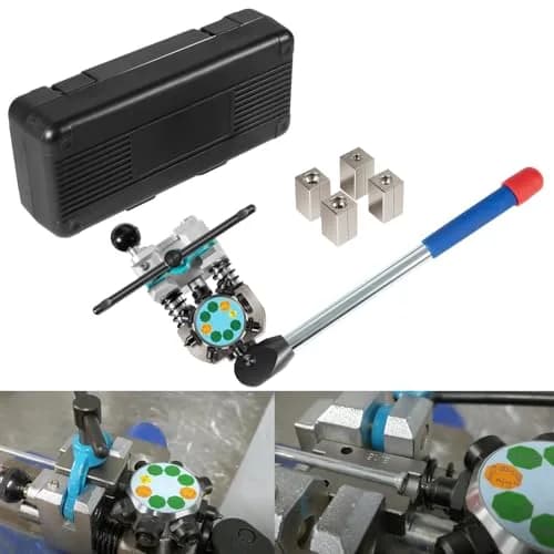Yoursme Vise-Mounted Brake Line Flaring Tool for Single, Double & Bubble Flares (3/16" to 3/8" Tubing) thumbnail 9