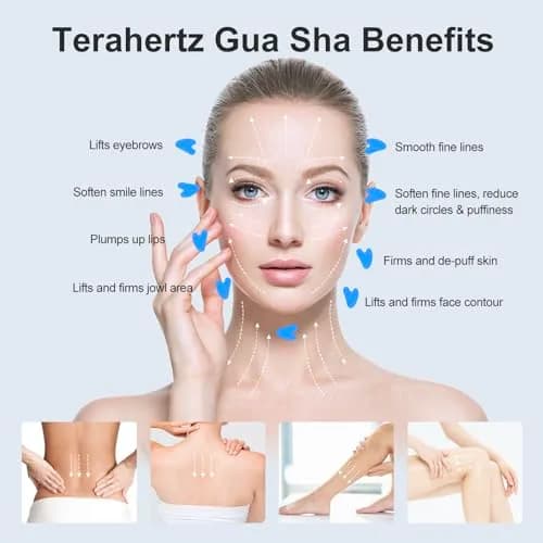 ZminRN Terahertz Gua Sha Facial Tools for Face & Body | Skin Revitalizer & Lymphatic Drainage thumbnail 4