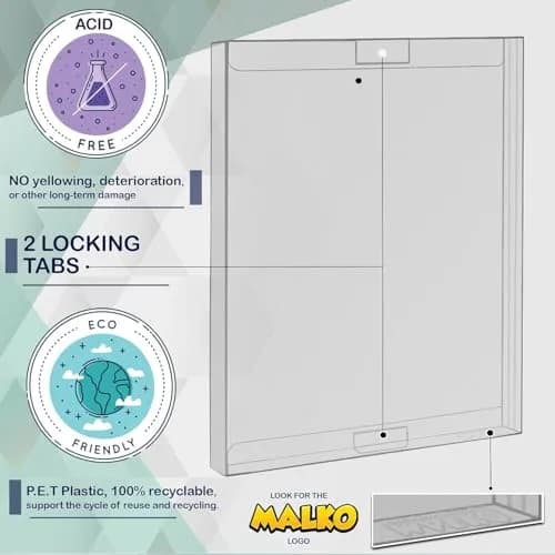MALKO Steelbook Protectors 10 Pack | Clear, Recyclable, Acid-Free for Blu-Ray & Game Cases thumbnail 3
