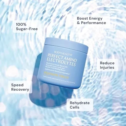 BodyHealth PerfectAmino Electrolytes Powder No Sugar | Hydration & Muscle Recovery for Adults thumbnail 3