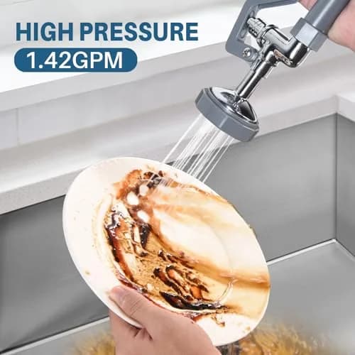 BESTJEEF Pre Rinse Spray Valve for Dishwash | Commercial High Pressure Kitchen Sprayer (70-120 chars) thumbnail 4
