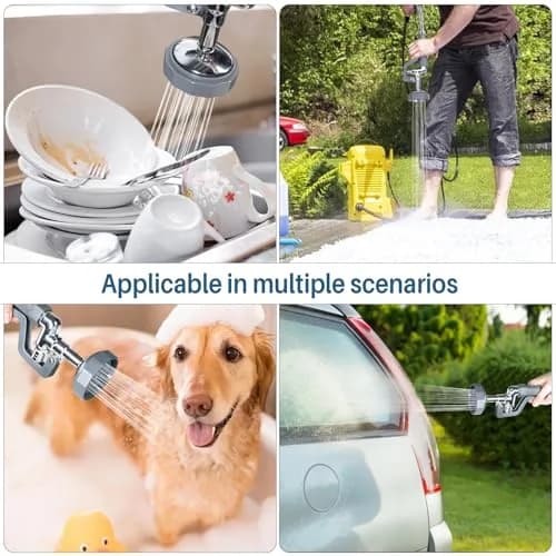 BESTJEEF Pre Rinse Spray Valve for Dishwash | Commercial High Pressure Kitchen Sprayer (70-120 chars) thumbnail 7