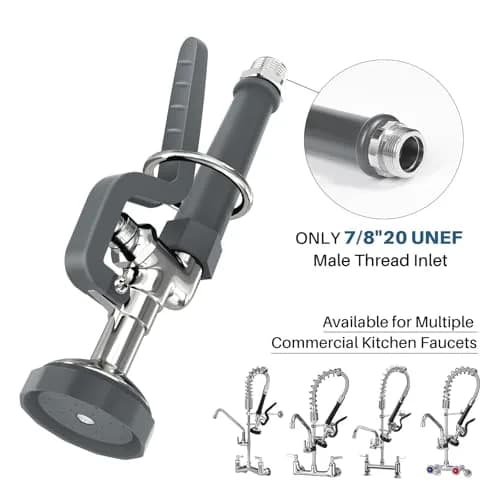 BESTJEEF Pre Rinse Spray Valve for Dishwash | Commercial High Pressure Kitchen Sprayer (70-120 chars) thumbnail 2