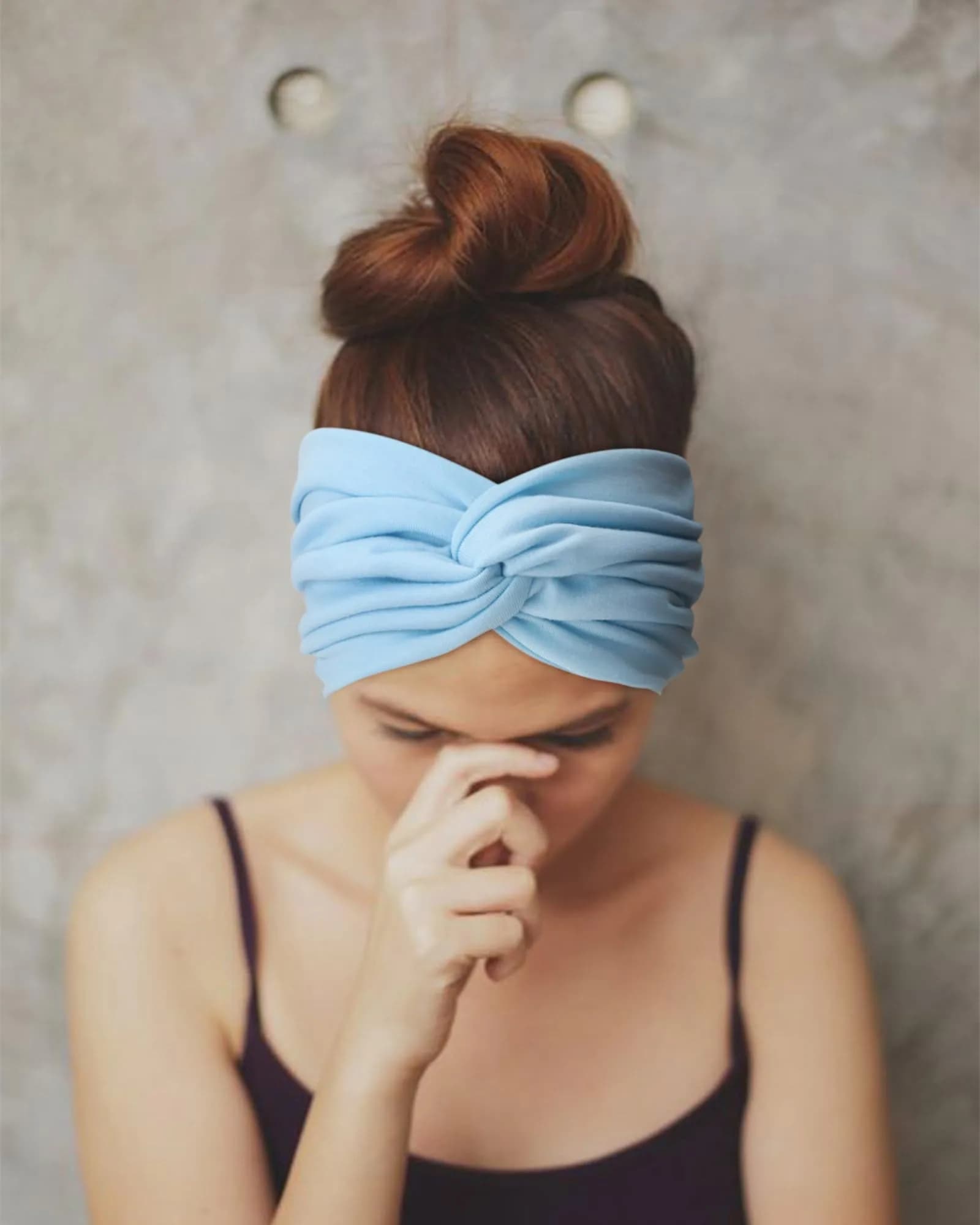 AQOKKA Extra Wide Turban Headbands for Women | 4-Pack Boho Elastic Hairband Accessories - view 7