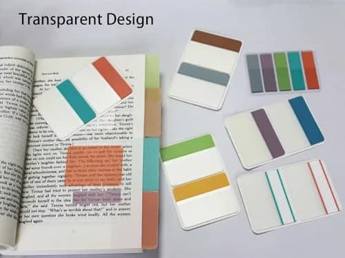 ELII 500 PCS Tabs 2 Inch Book Tabs Sticky Index Tabs, Page Marker | 10 Colors, Repositionable thumbnail 4