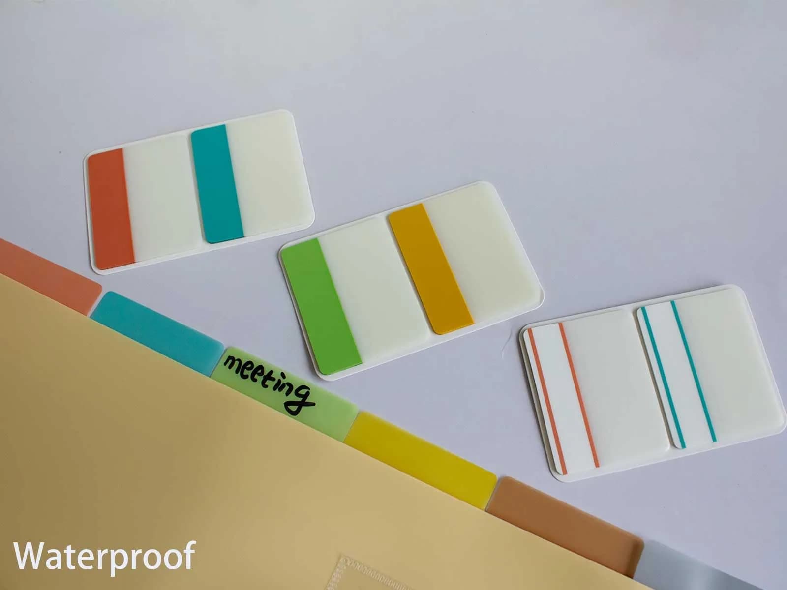 ELII 500 PCS Tabs 2 Inch Book Tabs Sticky Index Tabs, Page Marker | 10 Colors, Repositionable - view 6