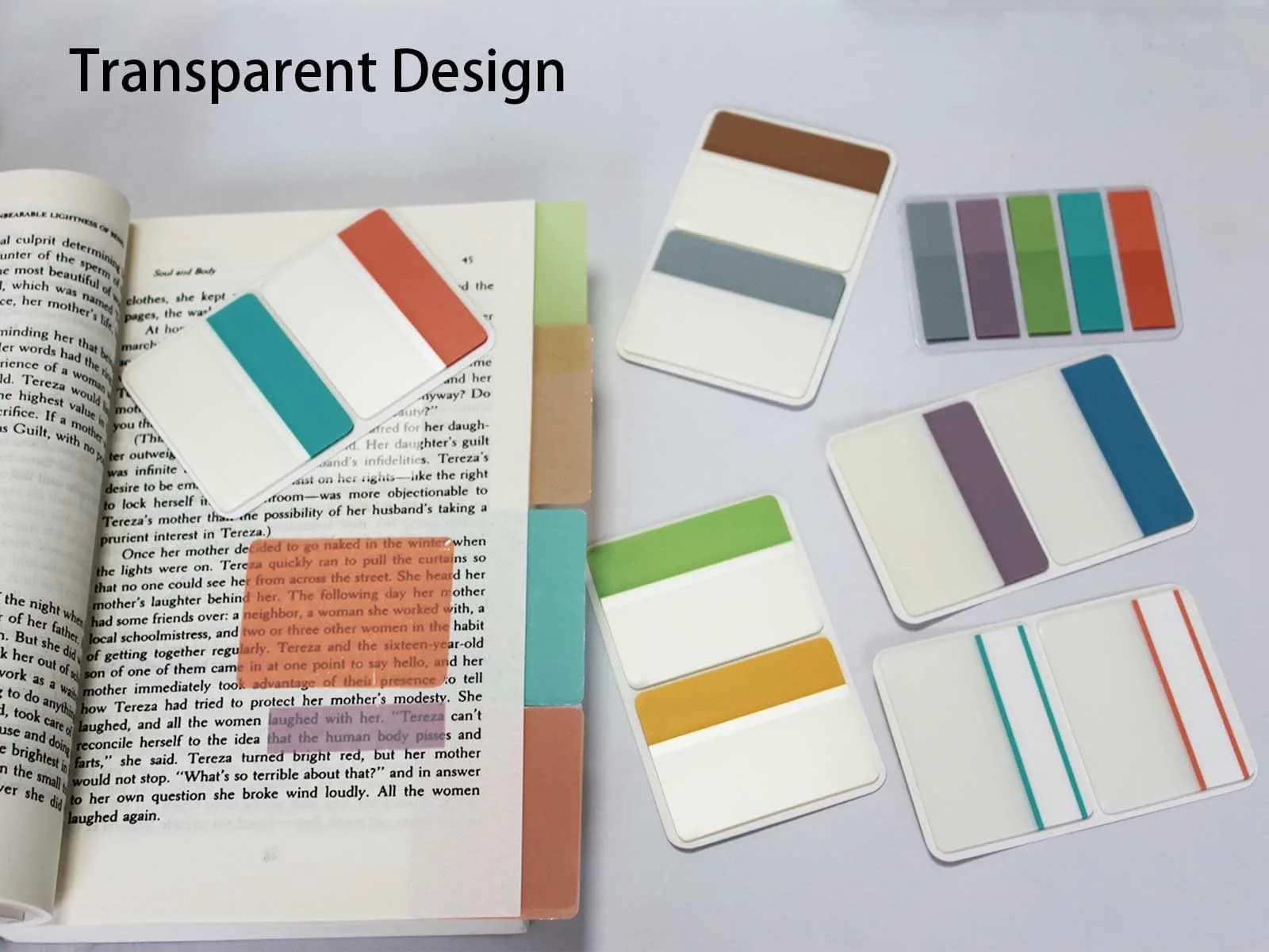 ELII 500 PCS Tabs 2 Inch Book Tabs Sticky Index Tabs, Page Marker | 10 Colors, Repositionable - view 4