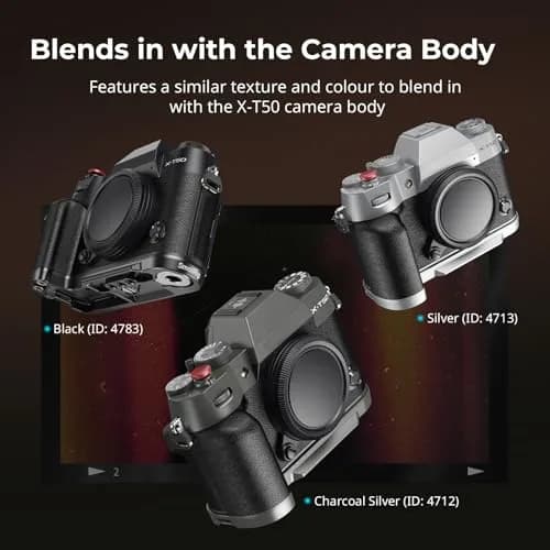 SMALLRIG X-T50 Handgrip Silicone L-Shape Handle for FUJIFILM X-T50 Camera | Arca Quick Release & Shutter Button thumbnail 5