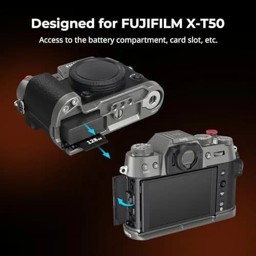 SMALLRIG X-T50 Handgrip Silicone L-Shape Handle for FUJIFILM X-T50 Camera | Arca Quick Release & Shutter Button thumbnail 2