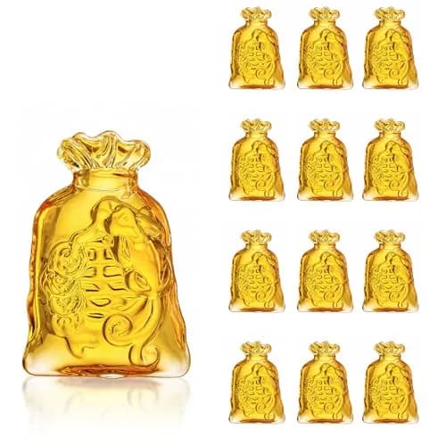 YU FENG Crystal Wealth Figurines 13 Pack | 70mm & 30mm Money Bag Decor thumbnail 1