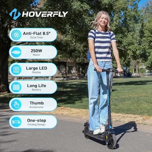 Hoverfly Electric Scooter for Adults, 8.5" Tire, 10 Miles & 15.5Mph | UL2272 Certified thumbnail 2