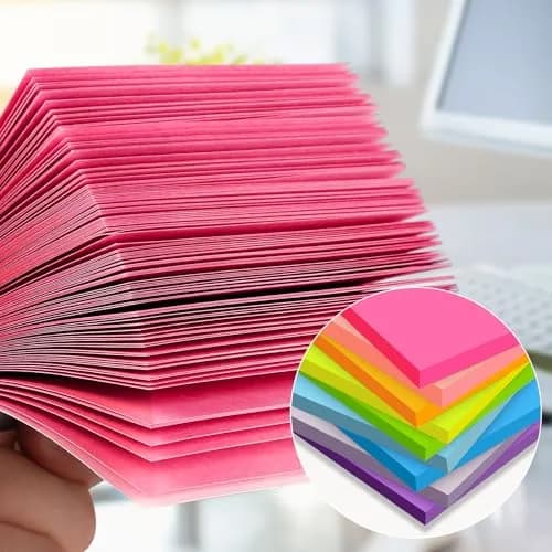 YEECOK Sticky Notes 3x3 inch, 18 Pads, 1008 Sheets Total | Bulk Pack Self-Stick Note for Students & Office thumbnail 4