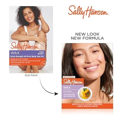 Sally Hansen Microwavable Wax Starter Kit for Body, Legs, Underarms & Bikini | Removes Hair from Root (166g / 5.9 Oz) thumbnail 5