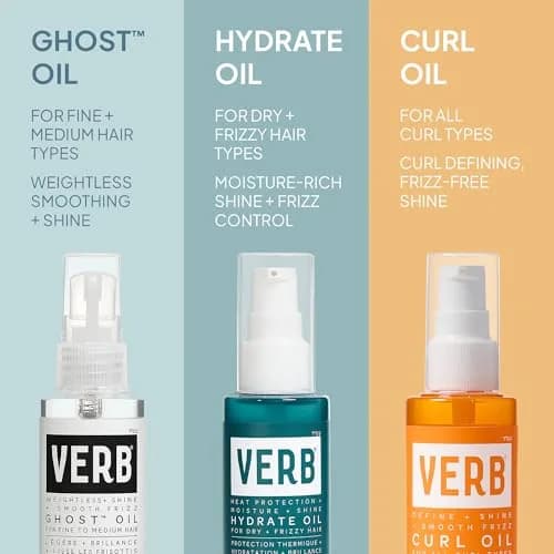 VERB Ghost Weightless Fine Hair Oil 0.54 oz | Hydrates, Controls Frizz, Boosts Shine thumbnail 8