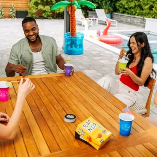 Slap N Sip Adult Drinking Game with 200 Cards & Sticky Hands | Fast-Paced Party Fun for Ages 21+ thumbnail 6