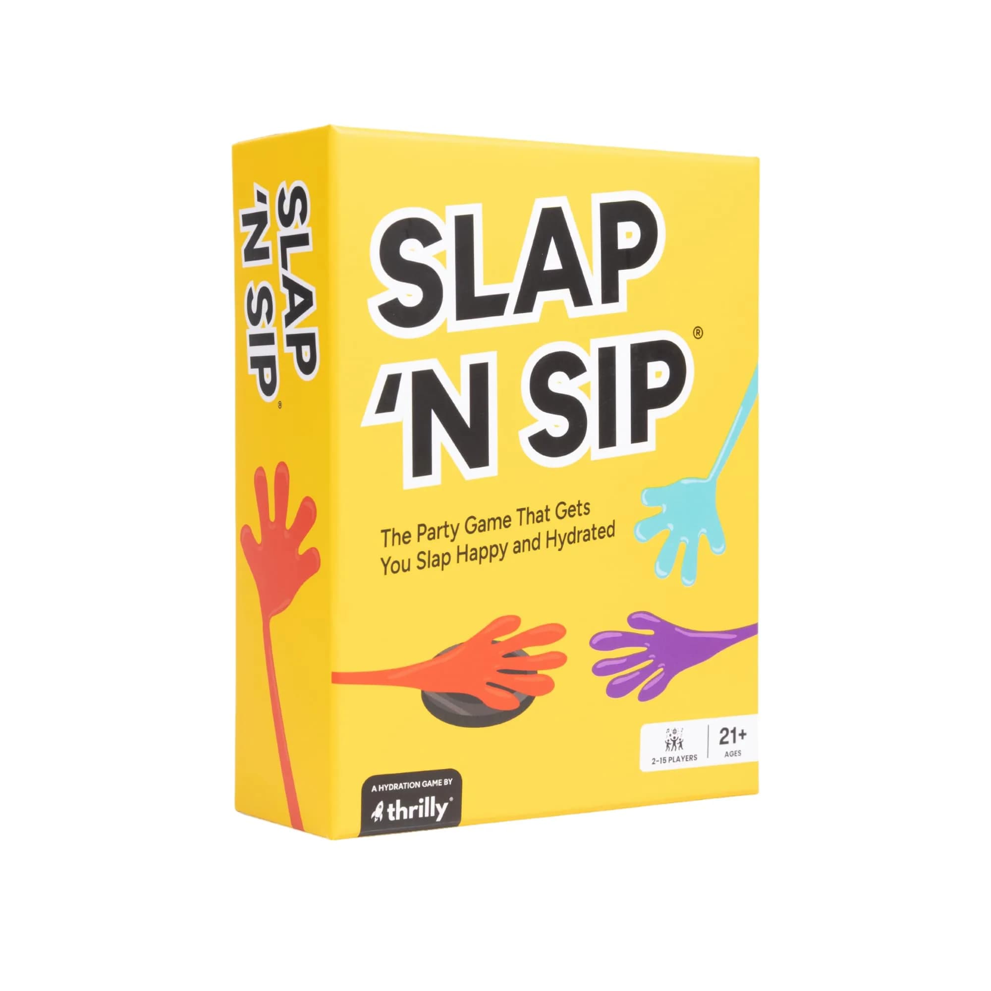 Slap N Sip Adult Drinking Game with 200 Cards & Sticky Hands | Fast-Paced Party Fun for Ages 21+ - main product image