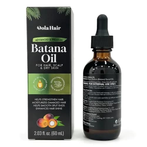 Dolahair Batana Oil for Hair, Scalp & Skin 60 mL (2.03 Fl Oz) | Natural Elaeis Oleifera Kernel Oil for Dry Hair thumbnail 6