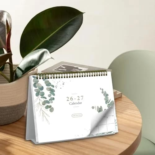 Ymumuda Small Desk Calendar 2026-2027 20 cm x 15 cm | Academic Year Planner with Stickers thumbnail 7