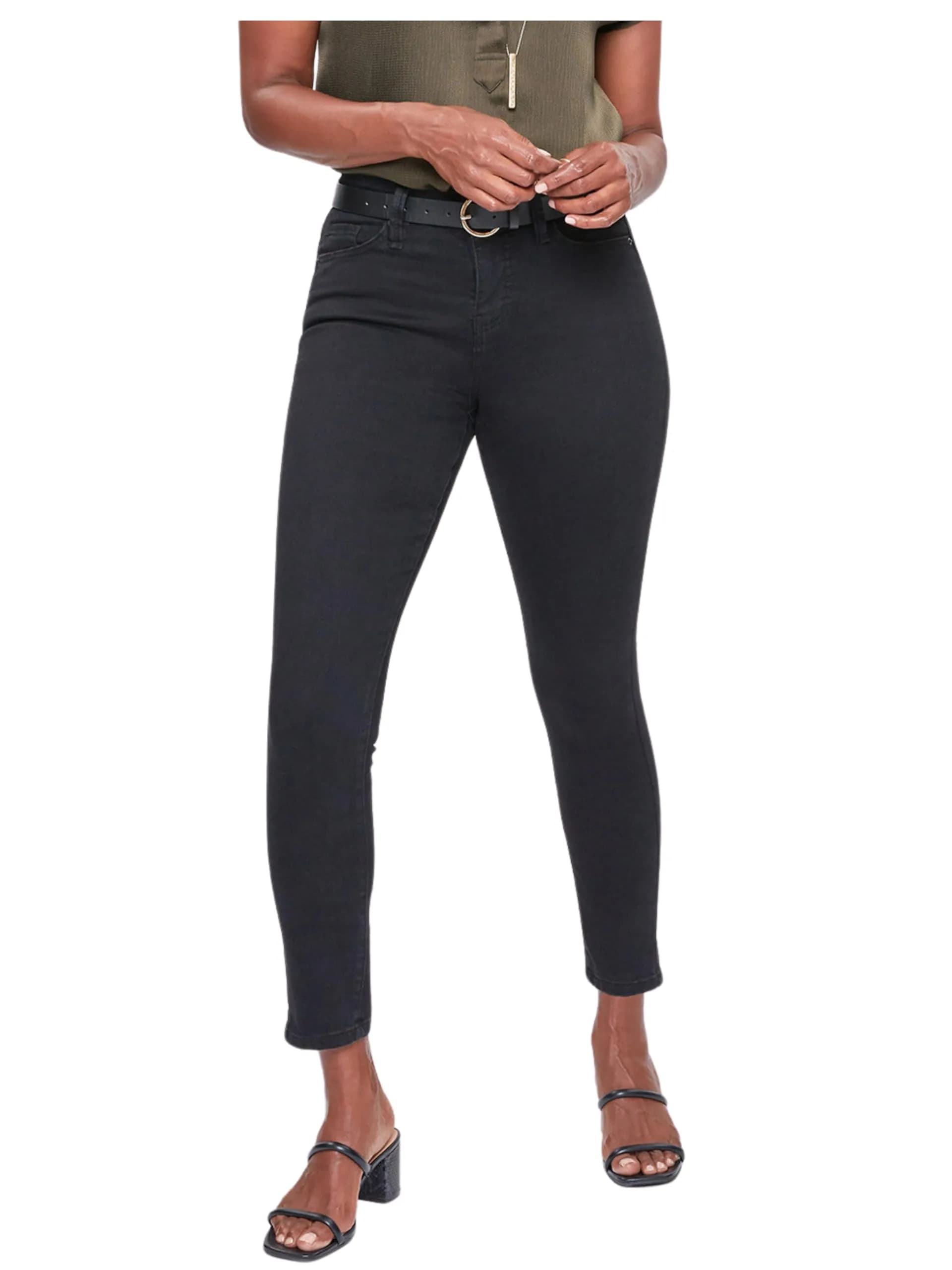 Royalty For Me Women's Curvy Ultra High Rise Skinny Jeans, W Black, 12 | Flatter Curves with Comfort & Style — W Black