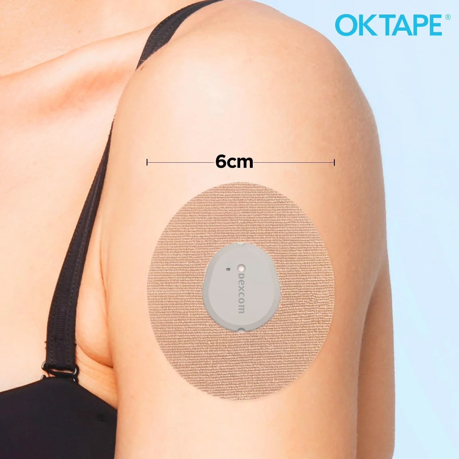 OK TAPE Adhesive Patches for CGM Sensors 30 Count Beige | Waterproof & Sweatproof for Long-Lasting Adhesion - view 6
