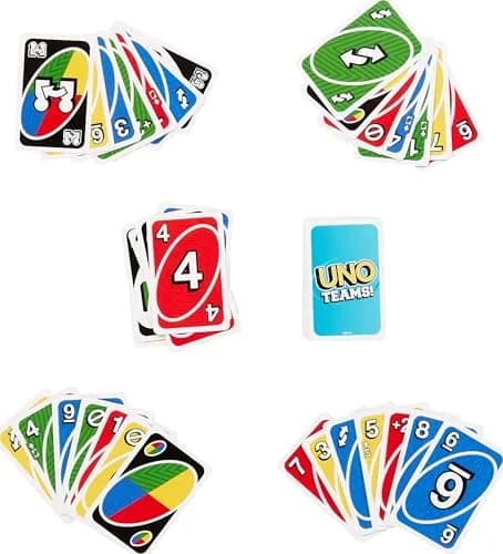 Mattel Games UNO Teams Card Game, Ages 7+, 2-10 Players | Team-Based Gameplay with Special Rules thumbnail 5