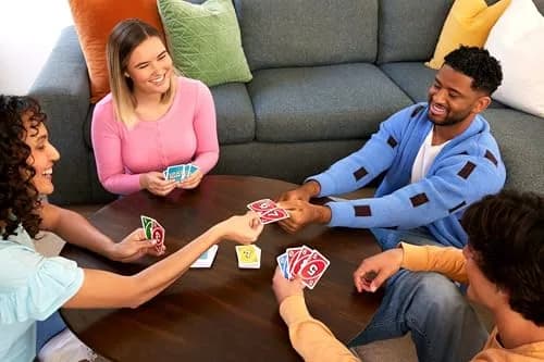 Mattel Games UNO Teams Card Game, Ages 7+, 2-10 Players | Team-Based Gameplay with Special Rules thumbnail 2