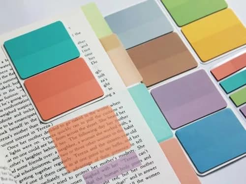 ELII Clear Book Tabs 500 PCS | Writable & Repositionable Sticky Index Tabs for Annotating Books thumbnail 3
