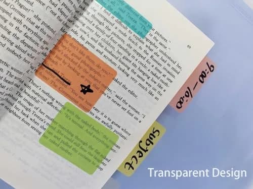 ELII Clear Book Tabs 500 PCS | Writable & Repositionable Sticky Index Tabs for Annotating Books thumbnail 4