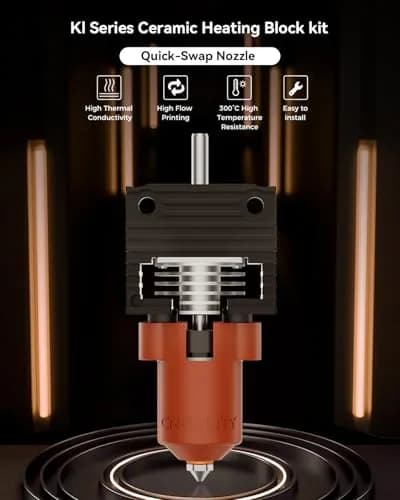 Creality Official K1 Max/K1C/K1 SE/K1 Ceramic Heating Block Kit | Supports 300°C High Temp, High-Speed Printing thumbnail 2