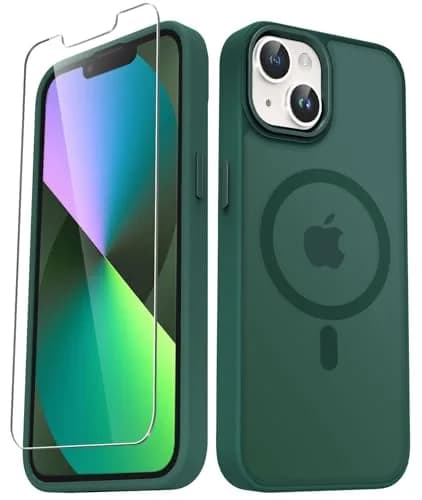 YENAPOON Cellular Phone Case for iPhone 14/13 6.1 inch | Magnetic & Shockproof with Screen Protector thumbnail 1