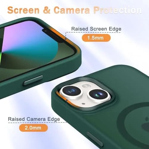 YENAPOON Cellular Phone Case for iPhone 14/13 6.1 inch | Magnetic & Shockproof with Screen Protector thumbnail 5