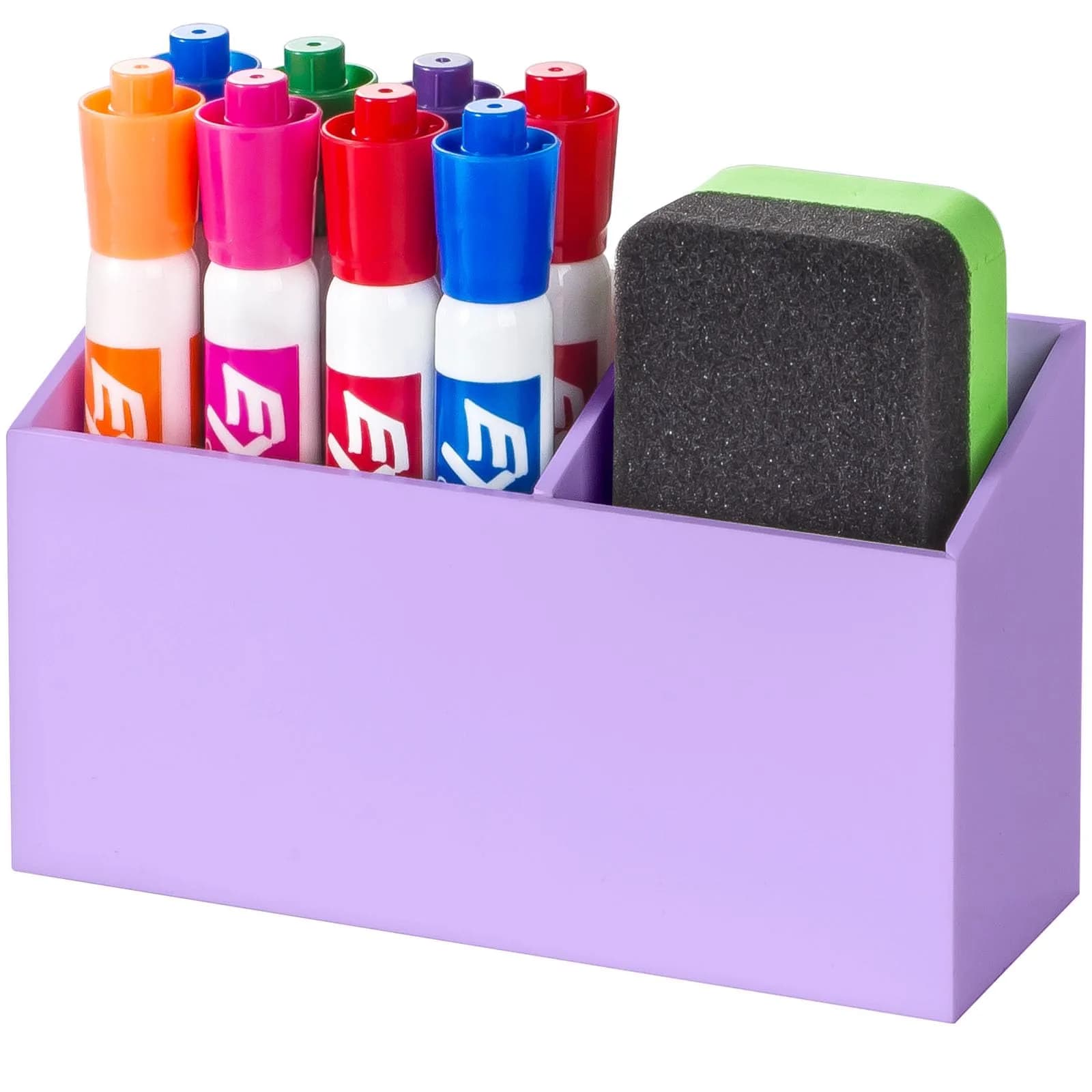 BEYGORM Magnetic Dry Erase Marker Holder & Organizer 15 cm (5.9 in) | Non-Slip Acrylic for Whiteboards & Fridges - main product image