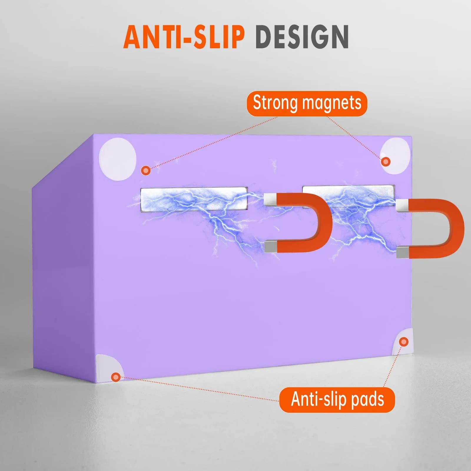 BEYGORM Magnetic Dry Erase Marker Holder & Organizer 15 cm (5.9 in) | Non-Slip Acrylic for Whiteboards & Fridges - view 2