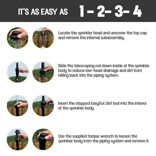 AVAGARD Easy Out 2in1 Sprinkler Removal Tool for Rotors & Spray Heads | Durable, Ergonomic, Professional-Grade (70-120 chars) thumbnail 3