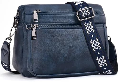 ATERITSSI Vegan Leather Crossbody Bag for Women, Multi-Pocket Purse, 9.45 inches | Organized & Lightweight thumbnail 1