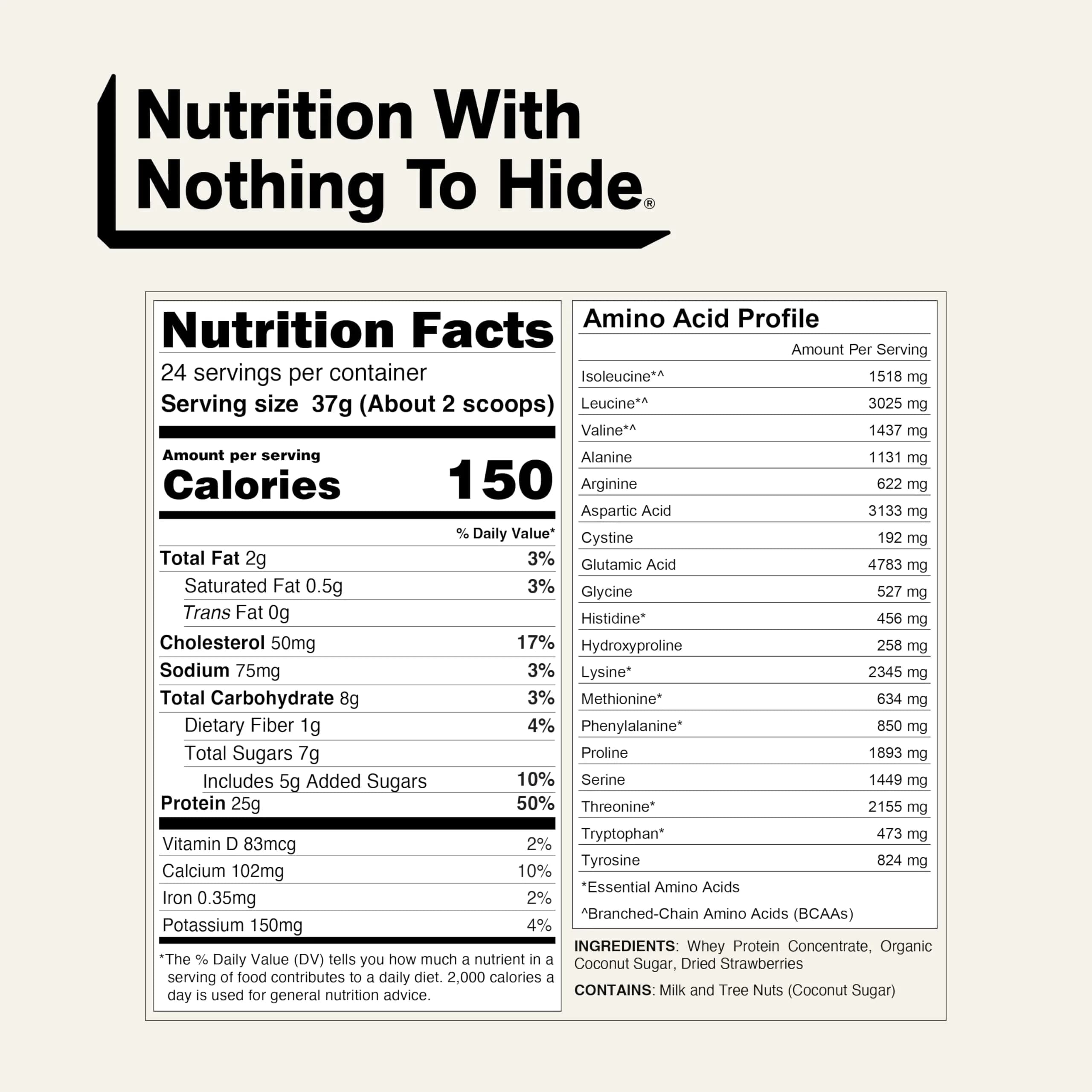 NAKED Strawberry Whey Protein Powder 2lb (907g) | 25g Protein, 3 Ingredients, USA Import - view 5