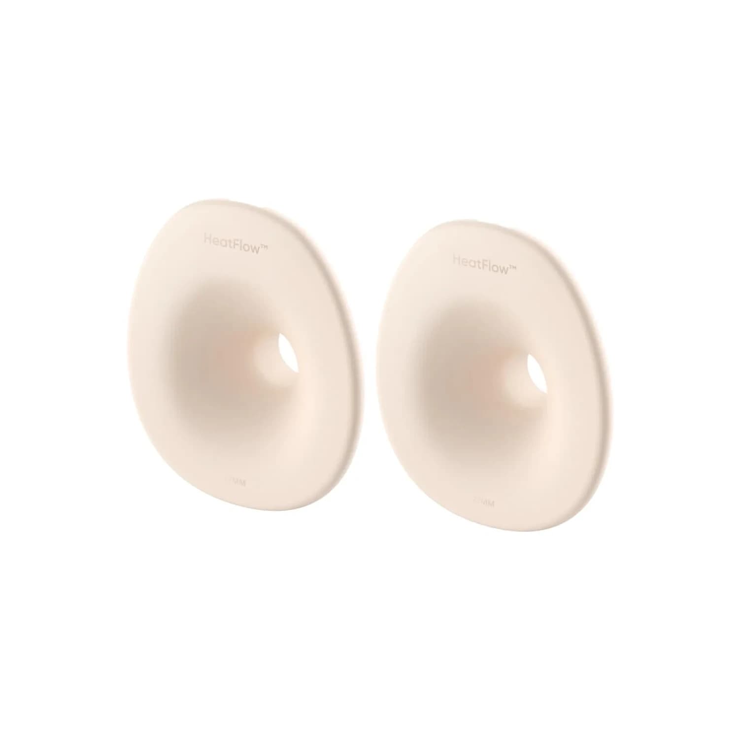 eufy Security Wearable Breast Pump Flange 27mm (2-Pack) | HeatFlow Technology for Comfort — Brown