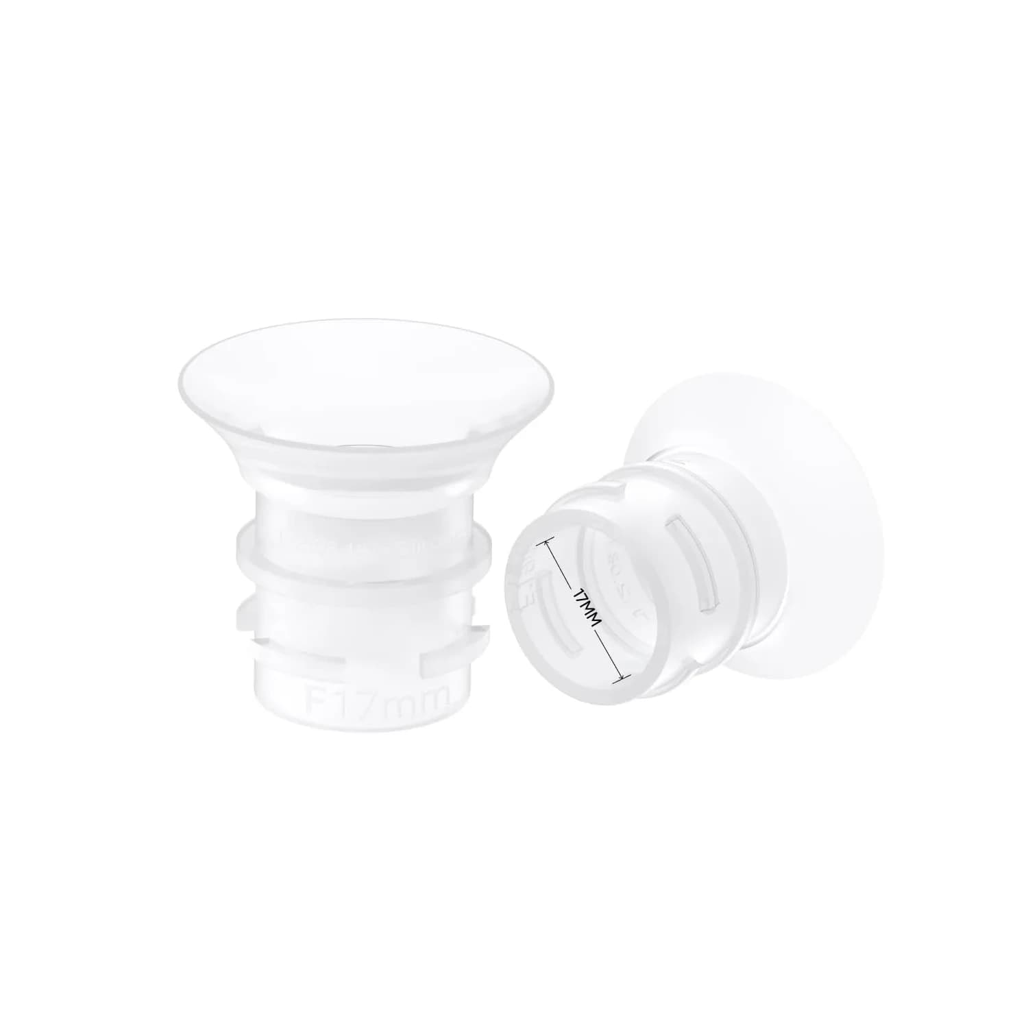 eufy Security 17mm Sizing Inserts (2-Pack) | Food-Grade Silicone, Compatible with Wearable Breast Pumps