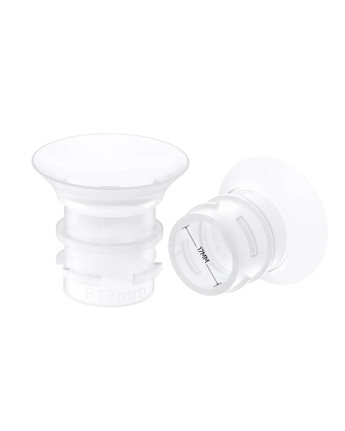 eufy Security 21mm Sizing Inserts (2-Pack) for Wearable Breast Pump | BPA-Free Silicone — 17mm