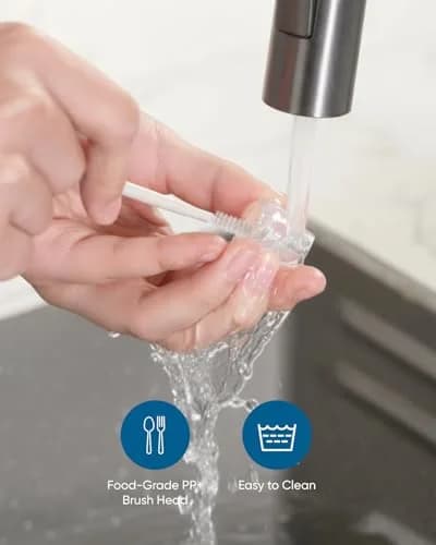 eufy Security Breast Pump Cleaning Brush (1-Pack) | Food-Grade PP+ Material, 12.8mm x 116mm x 12.8mm thumbnail 3