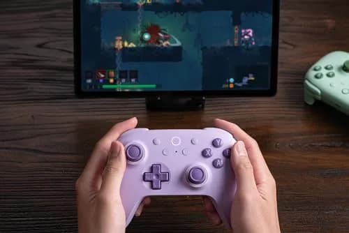 8Bitdo Ultimate 2C Wireless Controller for PC & Android, Hall Effect Joysticks & Triggers, 1000Hz Polling Rate, Remappable Bumpers (Purple) thumbnail 4