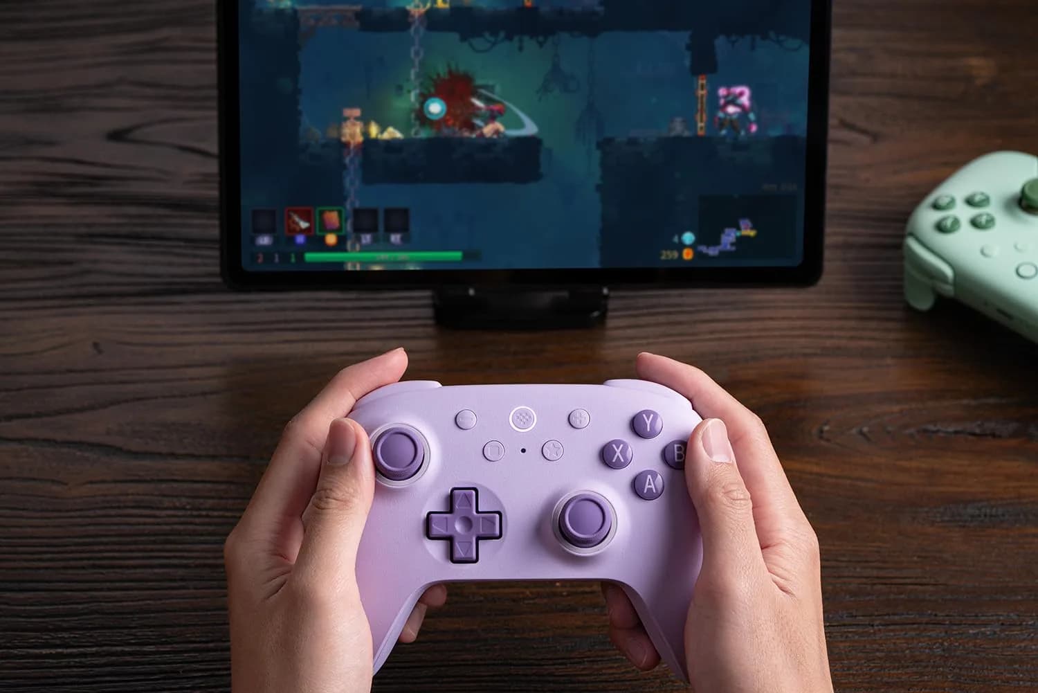 8Bitdo Ultimate 2C Wireless Controller for PC & Android, Hall Effect Joysticks & Triggers, 1000Hz Polling Rate, Remappable Bumpers (Purple) - view 4