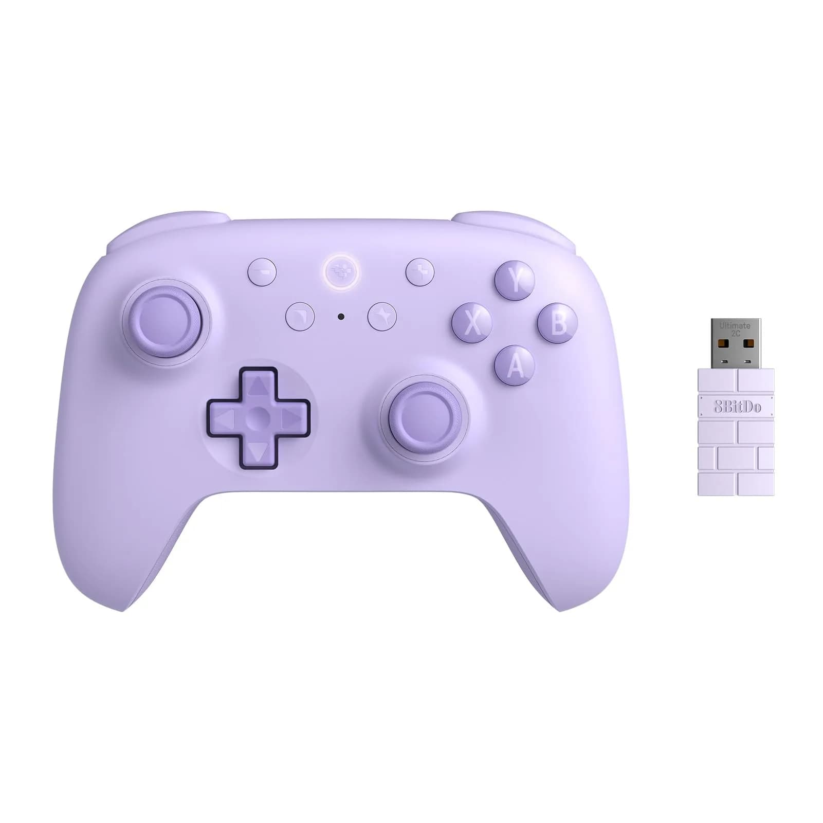 8Bitdo Ultimate 2C Wireless Controller for PC & Android, Hall Effect Joysticks & Triggers, 1000Hz Polling Rate, Remappable Bumpers (Purple) - main product image