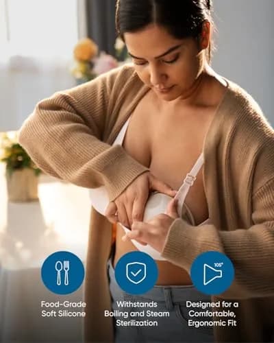 eufy Security 24mm Flange (2-Pack) | BPA-Free Silicone for Wearable Breast Pump E20/S1/S1 Pro thumbnail 5