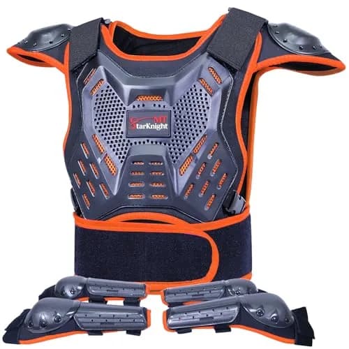 StarknightMT Kids Dirt Bike Gear Youth Motocross Chest Protector Suit | Impact Protection for Ages 3-12 thumbnail 1