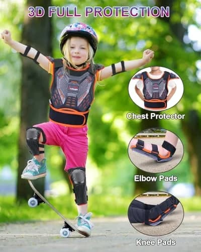 StarknightMT Kids Dirt Bike Gear Youth Motocross Chest Protector Suit | Impact Protection for Ages 3-12 thumbnail 4